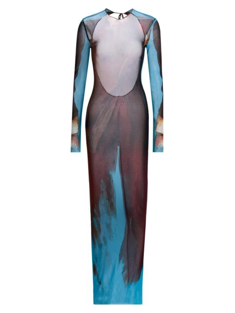 Jean Paul Gaultier Women's La Robe Tennis Costume Printed Maxi Dress - Multicolor