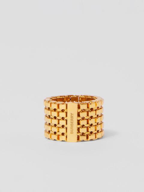 Burberry Gold-plated Chain-link Ring