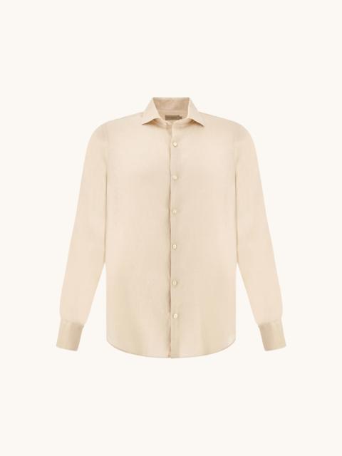 Paul & Shark GARMENT‑DYED LINEN SHIRT