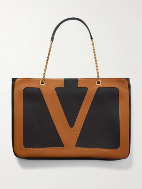 Viva Superstar Two-Tone Leather Tote Bag