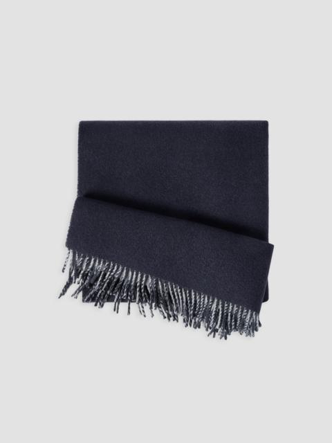 Brunello Cucinelli Men's Wool and Cashmere Knit Scarf - Navy Blue