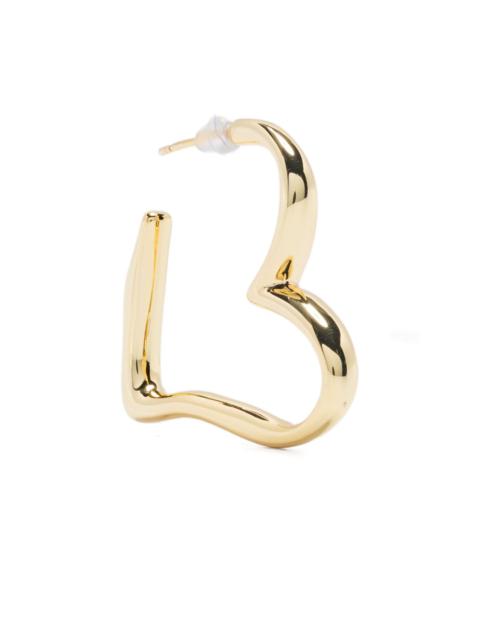 maje heart-shaped earrings