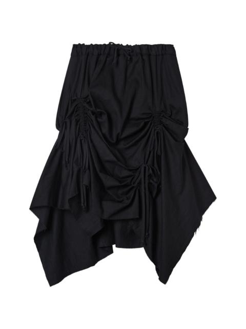 Yohji Yamamoto gathered midi skirt