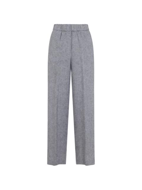 PESERICO elasticated-waist trousers