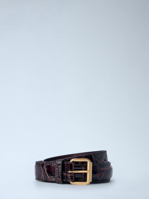 Dries Van Noten Embossed Leather Belt