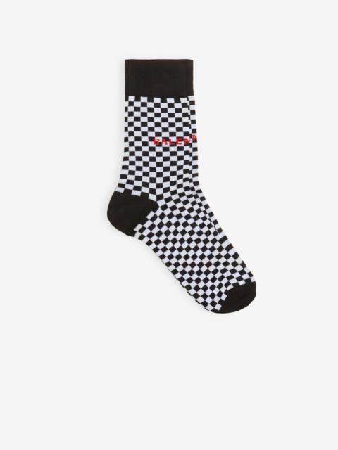 BALENCIAGA Checkerboard Socks