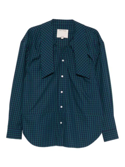 Meryll Rogge plaid panelled top