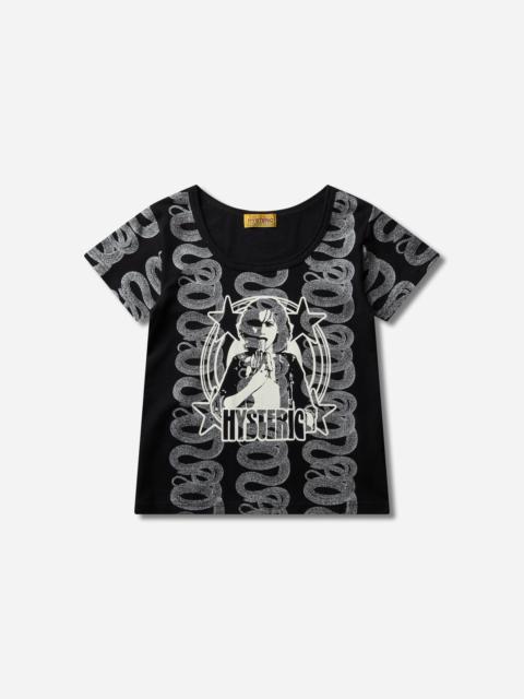 Hysteric Glamour Women's Banana Girl Baby T-Shirt Black