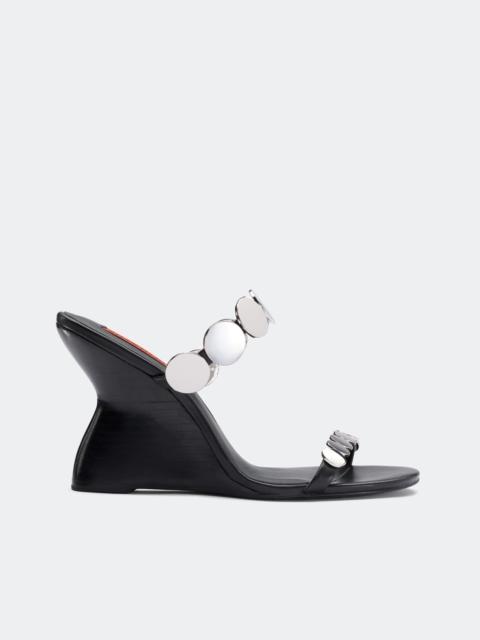 SIMONMILLER Disco Wedge In Black/Silver