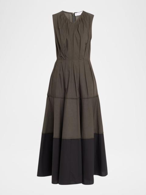 Proenza Schouler Kailey Tiered Poplin Maxi Dress