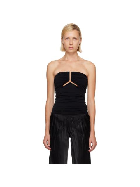 Rick Owens Black Alannah Prong Bustier Top
