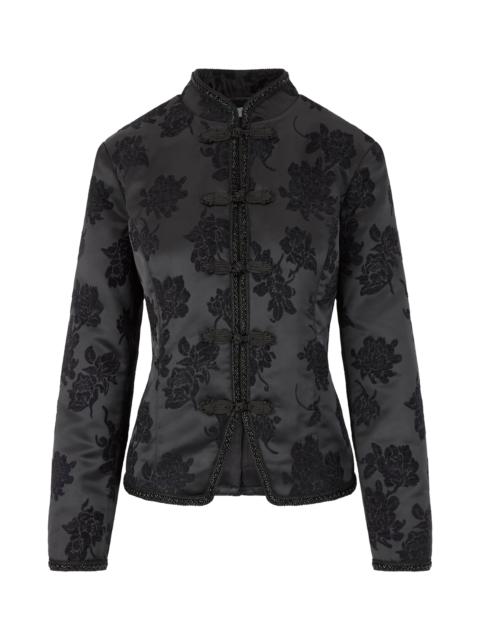 Hill House Home The Valerie Jacket - Midnight Flocked Brocade