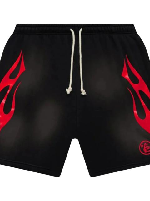 HELLSTAR Flame Shorts "Black/Red" HSR399