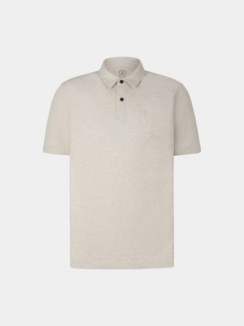 BOGNER Timo Polo shirt in Beige melange