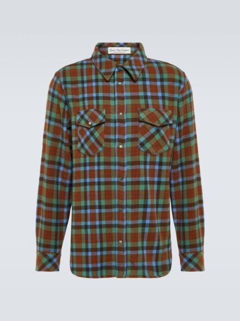 God’s True Cashmere Tartan cashmere shirt