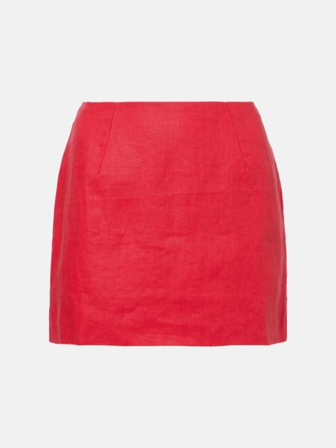 FAITHFULL Jane linen miniskirt
