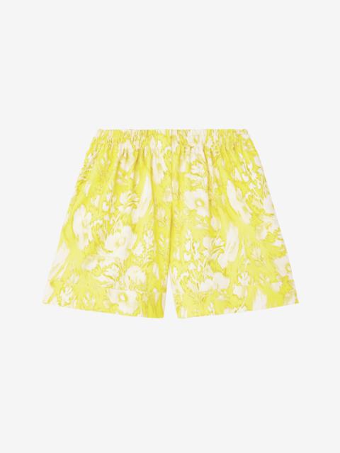Alexander McQueen Warped Floral Shorts