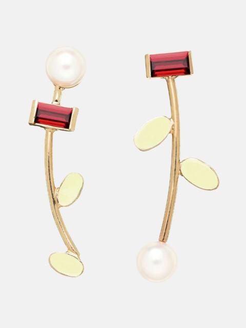 ALIITA PETALOS FLOR RODONITE EARRINGS