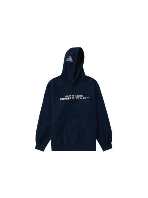 Supreme World Is Yours Hooded Sweatshirt Navy