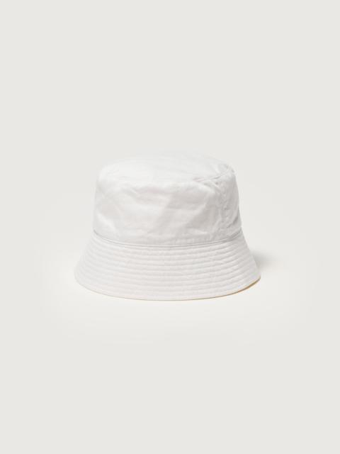 AURALEE GARMENT-DYED FINX CHINO BUCKET HAT MADE BY KIJIMA TAKAYUKI