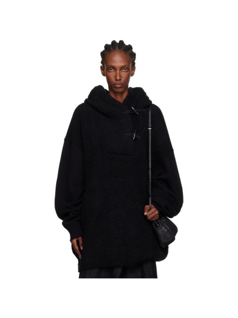 Y's Black Toggle Hoodie