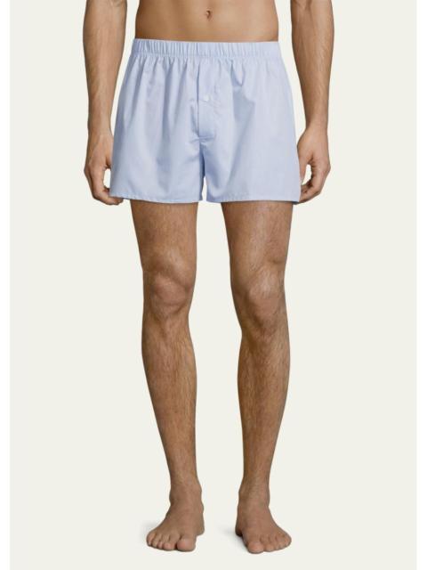 HANRO Men's Fancy Woven Cotton Boxers