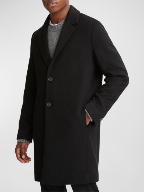 Vince Men's Classic Wool-Blend Topcoat
