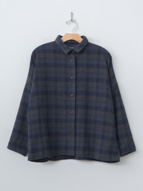 Bergfabel Tina Shirt - Carbon Check Wool Cash