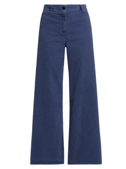 NILI LOTAN Women's Megan Brushed Stretch Twill Wide-Leg Pants - Vintage Washed French Navy