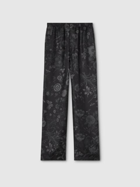 GUCCI Printed silk twill pants