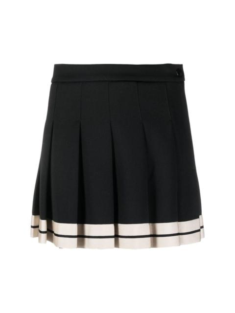 Palm Angels pleated mini skirt