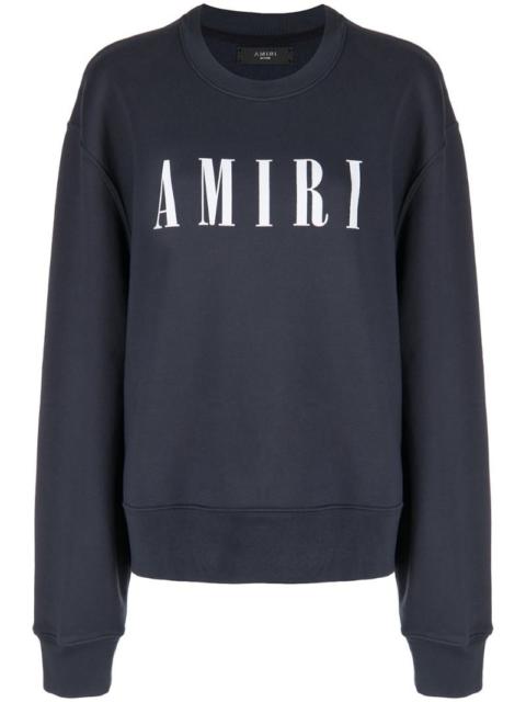 AMIRI logo print crew neck sweatshirt