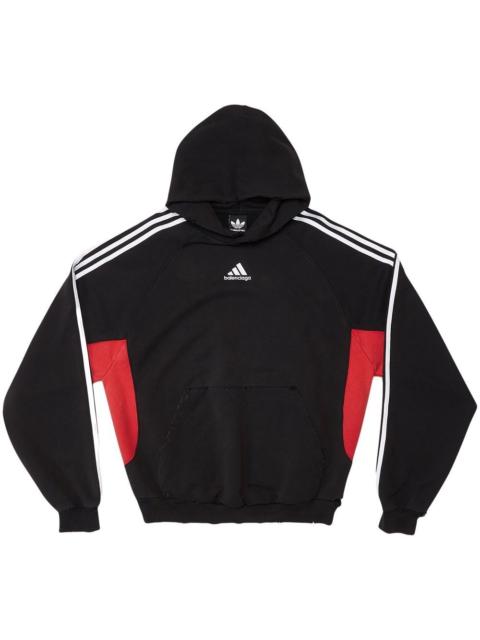 BALENCIAGA x adidas logo-embroidered hoodie