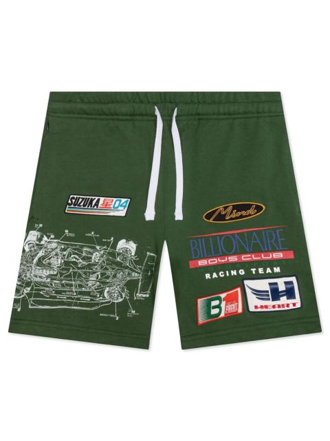 BILLIONAIRE BOYS CLUB DIPSTICK SHORT - GARDEN GREEN