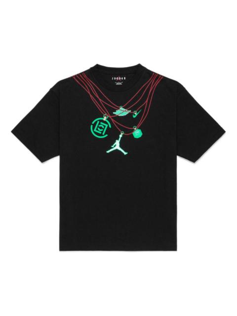 Jordan Air Jordan x CLOT Crossover China Printing Alphabet Logo Round Neck Pullover Short Sleeve Asia Editi