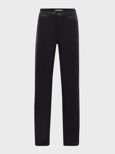 L'AGENCE Marguerite Coated Modal Denim High-Rise Skinny Jeans