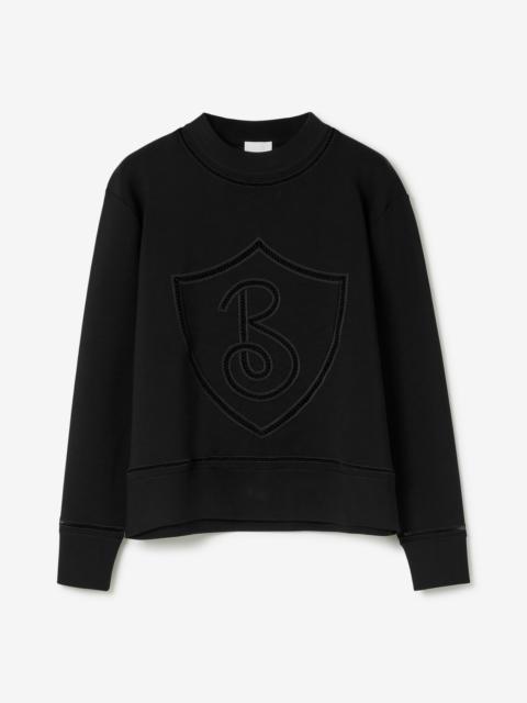 Burberry Letter Graphic Viscose Blend Sweater