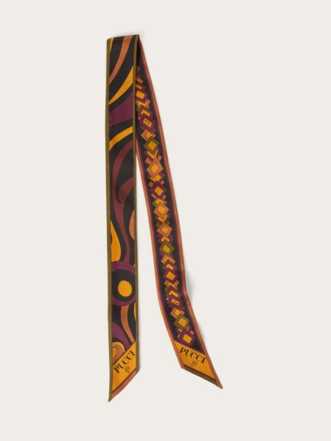 PUCCI MIXED PRINT SILK BANDEAU