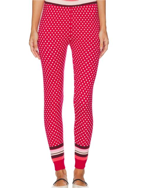 FREE PEOPLE x Intimately Falala Legging In Red Peppermint Dot