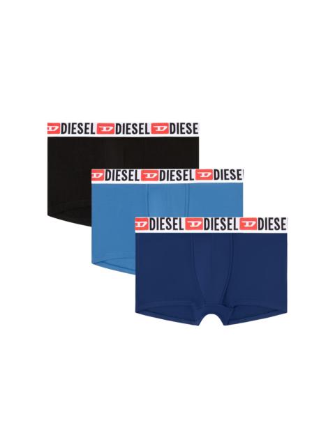Diesel THREE-PACK OF ALL-OVER LOGO WAIST BOXERS