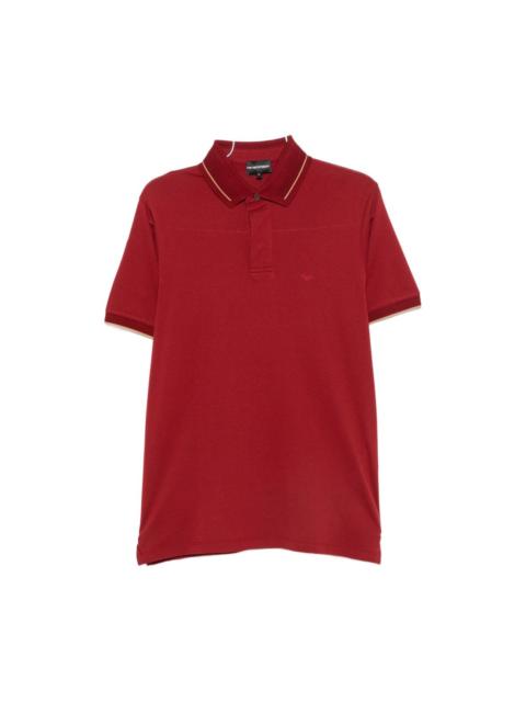 EMPORIO ARMANI Logo cotton polo shirt
