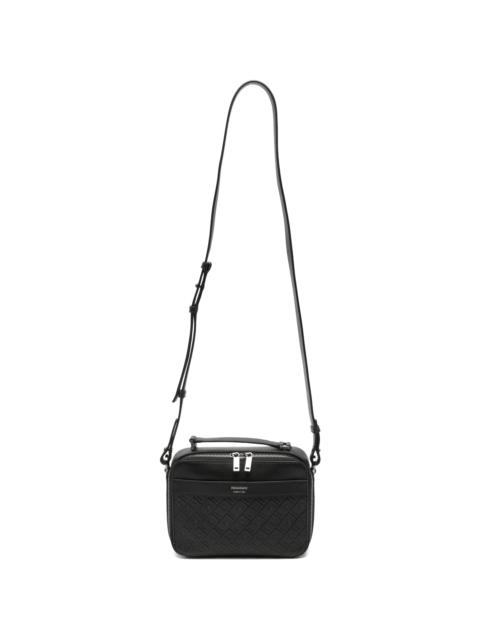 FERRAGAMO Ferragamo Gancini-embossed Leather Messenger Bag