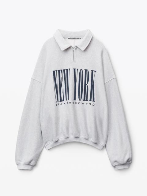 Alexander Wang NY PUFF GRAPHIC SWEATSHIRT IN TERRY