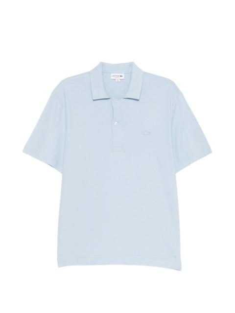 LACOSTE logo-patched short-sleeve polo shirt
