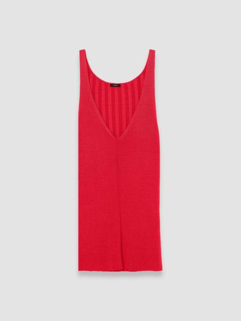 JOSEPH Satiny Rib Knitted Tank Top