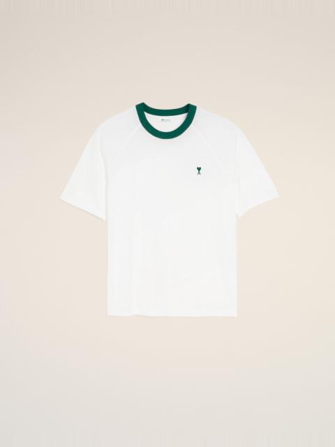 AMI Paris WHITE COTTON AMI DE COEUR T-SHIRT