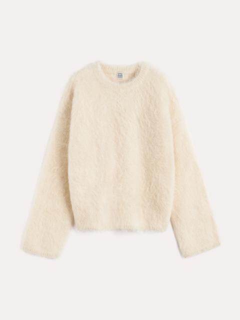 Boxy alpaca knit stone