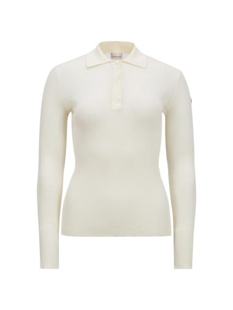 Moncler Women's Sweater in Cotton & Nylon - White