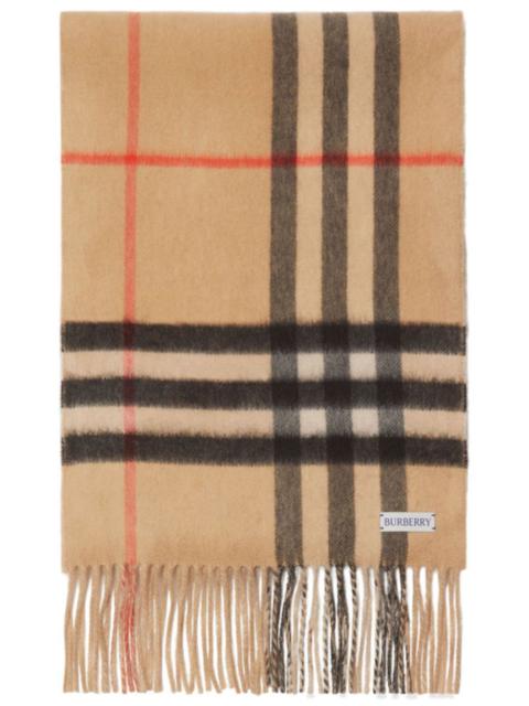 Check Cashmere Scarf