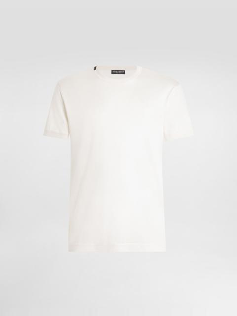 Dolce & Gabbana Short-sleeved silk t-shirt